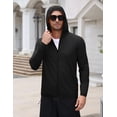 thumbnail image 4 of COOFANDY Men's UPF 50+ Sun Protection Outdoor Lightweight Full Zip Hoodie Jacket Long Sleeve UV Sun Protection Hoodie, Outdoor Hiking Running Swimming Rash Guard, 4 of 8