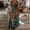 thumbnail image 4 of Hidden Leopard Green Jungle Eyes Sleeveless Dress Dresses Women Summer Women's Summer Clothing, 4 of 9