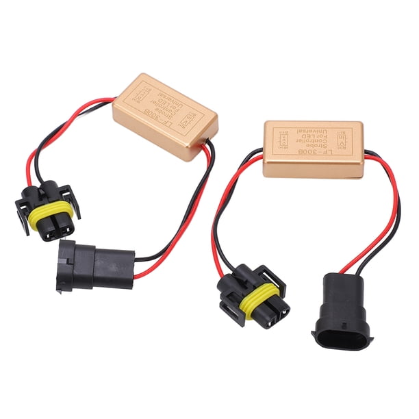 Controlador De Flash Estroboscópico, Controlador De LED Parpadeante De 2 Piezas Fácil De Instalar Para Faros LED Para Luces Pequeñas Para Luces Antiniebla OTVIAP Signal Lamp Controller