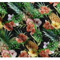 thumbnail image 3 of Soimoi Cotton Cambric Fabric Floral,Monstera Leaves & Pine Fruits Printed Craft Fabric by the Yard 42 Inch Wide, 3 of 7