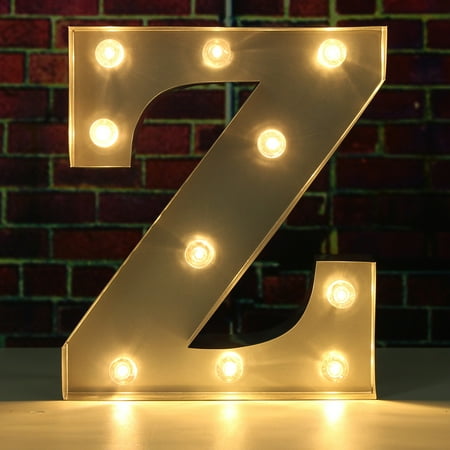 9inch Metal Marquee Letter Lights Led Vintage Circus Style N Z 9inch Metal Marquee Letter Lights Led Vintage Circus Style N Z Alphabet Light Up Sign Decoration