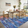 thumbnail image 2 of FairOnly 5'x7'Modern Abstract Indoor Area Rug for Bedroom Living Room Colorful Washable Rugs for Kitchen Laundry& Modern Spaces,Multicolor, 2 of 7