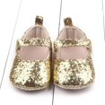 thumbnail image 2 of SDJMa Toddler Girl Soft Sole Crib Shoes Sequins Baby Shoes GD/12, 2 of 6