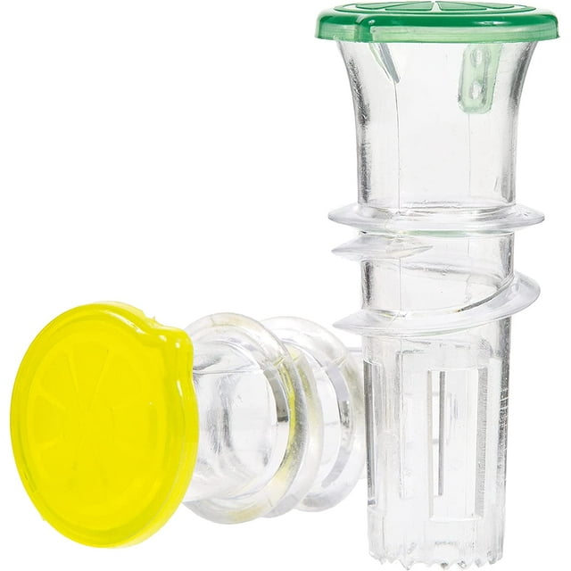 Lemon Squeezer – 2-Pack Lemon-Juicer – BPA-Free Plastic Lime Juicer– Compact Juice Extractor Citrus Press with Lid – Squeeze Lime for Cocktails, Drinks
