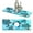 Ocean Sea Turtles, variant on WIRESTER 15"x5.5" Absorbent Fast Drying Mat Sink Gadgets Faucet Sink Splash Guard for Bathroom Laundry Room Kitchen - Seashells On The Beach