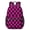 Pink and Black, variant on Black and Gray Checkered Pattern 17" School Backpacks for Teens,Waterproof Oxford Fabric,S-Shape Padded Straps for School,Travel,Hiking,Camping