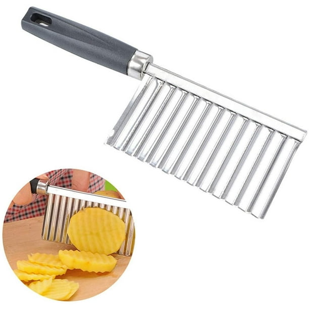 Coupe-frites pomme de terre couteau à bords ondulés éplucheur de pommes de  terre légumes Gadget de cuisine outils de cuisine 