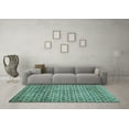 thumbnail image 3 of Ahgly Company Indoor Rectangle Abstract Light Blue Modern Area Rugs, 8' x 10', 3 of 4