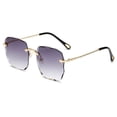 thumbnail image 1 of Cut Edge Square Gradient Color Sunglasses Fashion Retro Metal Frame Marine Sunglasses Female Street Shooting Glasses, 1 of 6