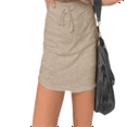 thumbnail image 5 of LYMAYTER Women Summer Outfits Casual Short Skirt Matching Sets for S-3XL Fashion Short Sleeve Suit, 5 of 7