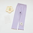 thumbnail image 7 of LYMAYTER ‌Girls Children Cotton Ankle Leggings Warm Stretchy Tights Soft Pants‌ 1-9Y, 7 of 7