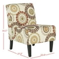 thumbnail image 4 of SAFAVIEH Marka Armless Club Chair Terracotta / Brown, 4 of 7