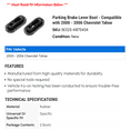 thumbnail image 2 of Parking Brake Lever Boot - Compatible with 2000 - 2006 Chevrolet Tahoe - Dorman, 2 of 2