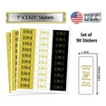 thumbnail image 4 of 30th Birthday Nuggets Labels, Chocolate Candy Wrapper, (Set of 90) Candy Stickers; 3 Designs: 30 Gold, 30 Black, 30 White, Candy Not Included, 4 of 5