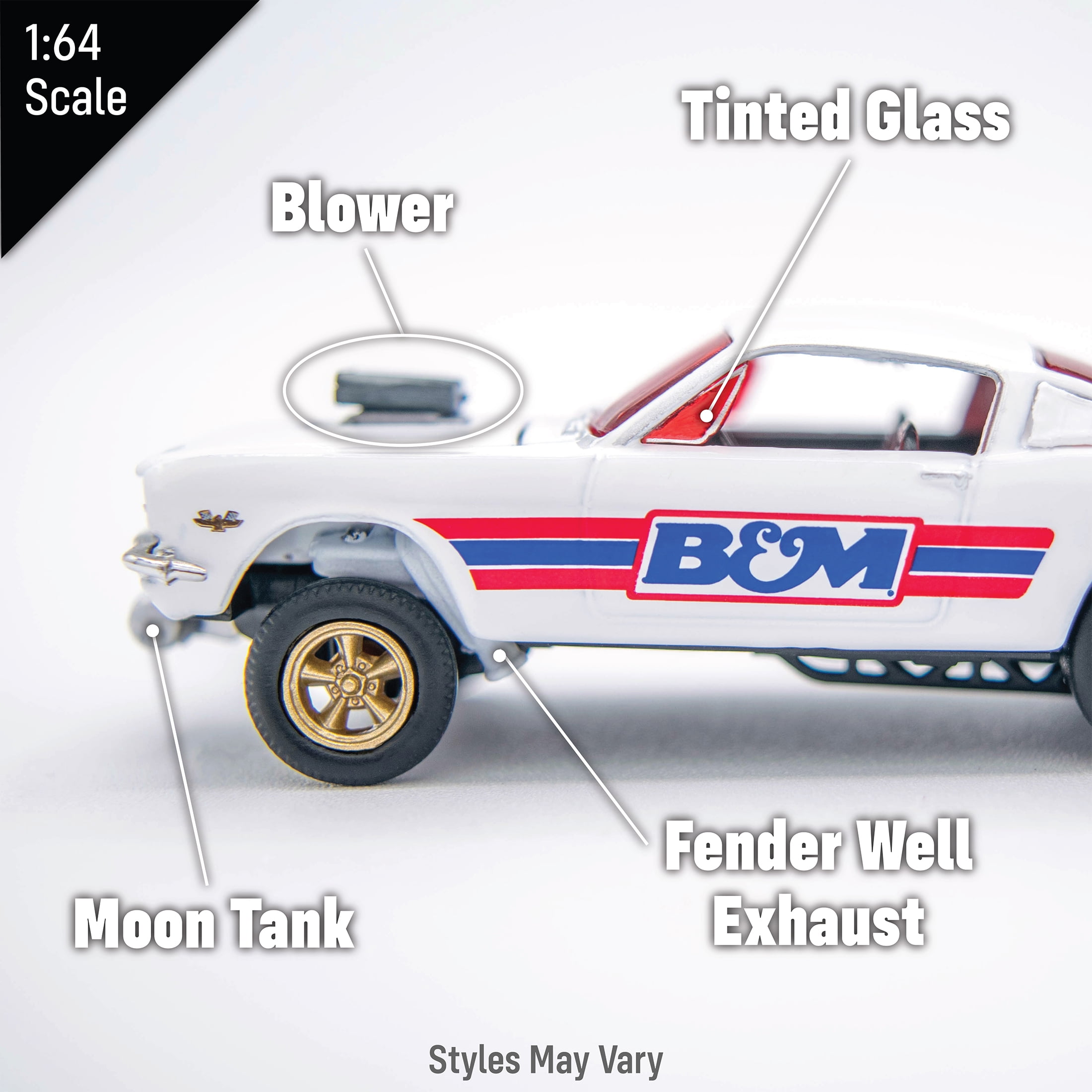 M2 Machines 32500 Auto-Thentics 1:64 Scale Diecast Toy Cars & Truck (1 Vehicle, Styles May Vary)