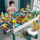 thumbnail image 1 of Compatible con bloques de construcción de partículas grandes Lego, juguete de bricolaje, mesa de bloques de construcción multifuncional para niños, mesa de estudio ensamblada con, 1 of 4