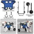 thumbnail image 3 of JFBUJC Petit Fauteuil Roulant pour Chien pour le Dos et les Jambes, Aide à la Marche pour Chien Handicapé, Fauteuil Roulant pour les Membres Arrière et les Jambes Arrière, Chariot d'Aide à la Mobilité pour Chien Handicapé, 3 of 5