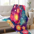 thumbnail image 6 of New Year Lanterns Fireworks 70x55in Flannel Throw Blanket, Double Sided, Soft and Cozy, Glow in the Dark, 6 of 8