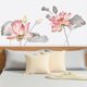 thumbnail image 4 of Calcomanía de pared de loto, pegatina de pared Floral, murales de PVC, Arte de la pared Decoración para cocina, sofá, TV, fondo, pasillo, oficina,, 4 of 8