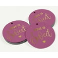 thumbnail image 3 of Inkdotpot Pack Of 100 Love Is Sweet Wedding Favor Paper Tags Craft Real Gold Foil Hang Tags, 3 of 7