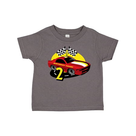

Inktastic Race Car 2nd Birthday Gift Toddler Boy Girl T-Shirt