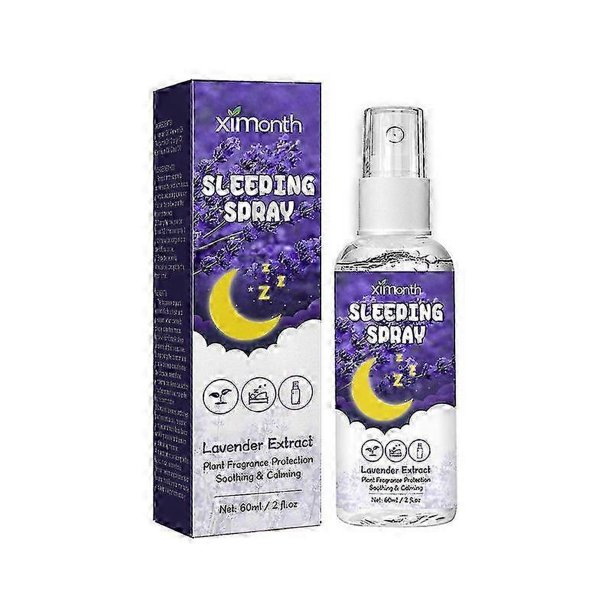 1-3 piezas de 60 ml de spray para dormir de lavanda y vainilla, spray para almohadas para dormir, spray para dormir profundo, spray para ansiedad tardía que mejora el insomnio, spray de 3 piezas
