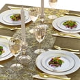 thumbnail image 2 of HEAVY DUTY PLASTIC PLATES 40 PC SET | 20 Dinner Plates | 20 Salad Plates | Elegant Plastic Dinnerware | Fine China Look | Bella Collection (Gold), 2 of 6
