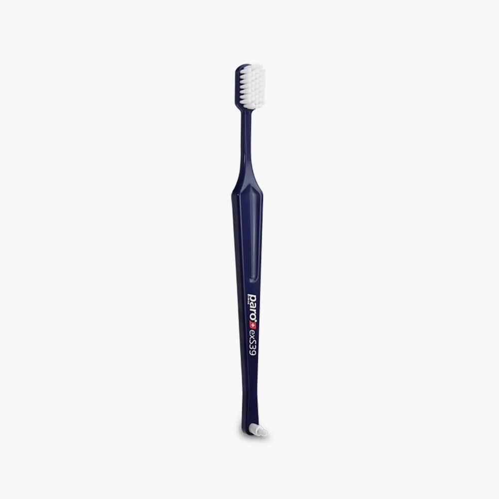 Paro exS39 Extra Sensitive Toothbrush with Interspace Brush F | Dual Features | Ultra Soft Bristles | Unisex | (6 Pack)