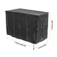 thumbnail image 2 of Uxcell Mobility Scooter Cover, 66"L x 24"W x 46"H Waterproof Scooter Cover Accessories for All-Weather Outdoor, Black, 2 of 5