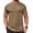 One Piece- Khaki, variant on COOFANDY Mens Muscle T Shirts Casual Short Sleeve Shirt Crew Neck Cotton Tee Shirts 1-2 Pack Athletic Gym Shirts Basics Workout Shirts