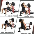 thumbnail image 6 of Chest Press Machine with Adjustable Flat Bench,Versatile Bench Press Rack for Home Gym,Bench Press Machine with Independent Converging Arms,Heavy-Duty Steel Structure with Smooth Bearings, 6 of 9