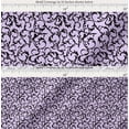 thumbnail image 2 of Soimoi Purple Cotton Cambric Fabric Artistic Leaves Print Fabric by Yard 42 Inch Wide, 2 of 7