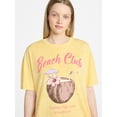 thumbnail image 4 of No Boundaries Graphic Oversized Boyfriend Tee, Women's XXS-XXL, 4 of 5