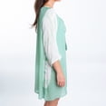 thumbnail image 6 of Elsie & Zoey Larsa L/XL Sage Raglan 3/4 Sleeve Tie Dye Swimsuit Cover Up for Women, 6 of 6