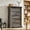 Dark Rustic Oak, variant on KeyWhat 47" Tall 5 Drawer Dresser, Farmhouse Chest of Drawers with Solid Wood & Space-Saver for Bedroom, Living Room, Antique White