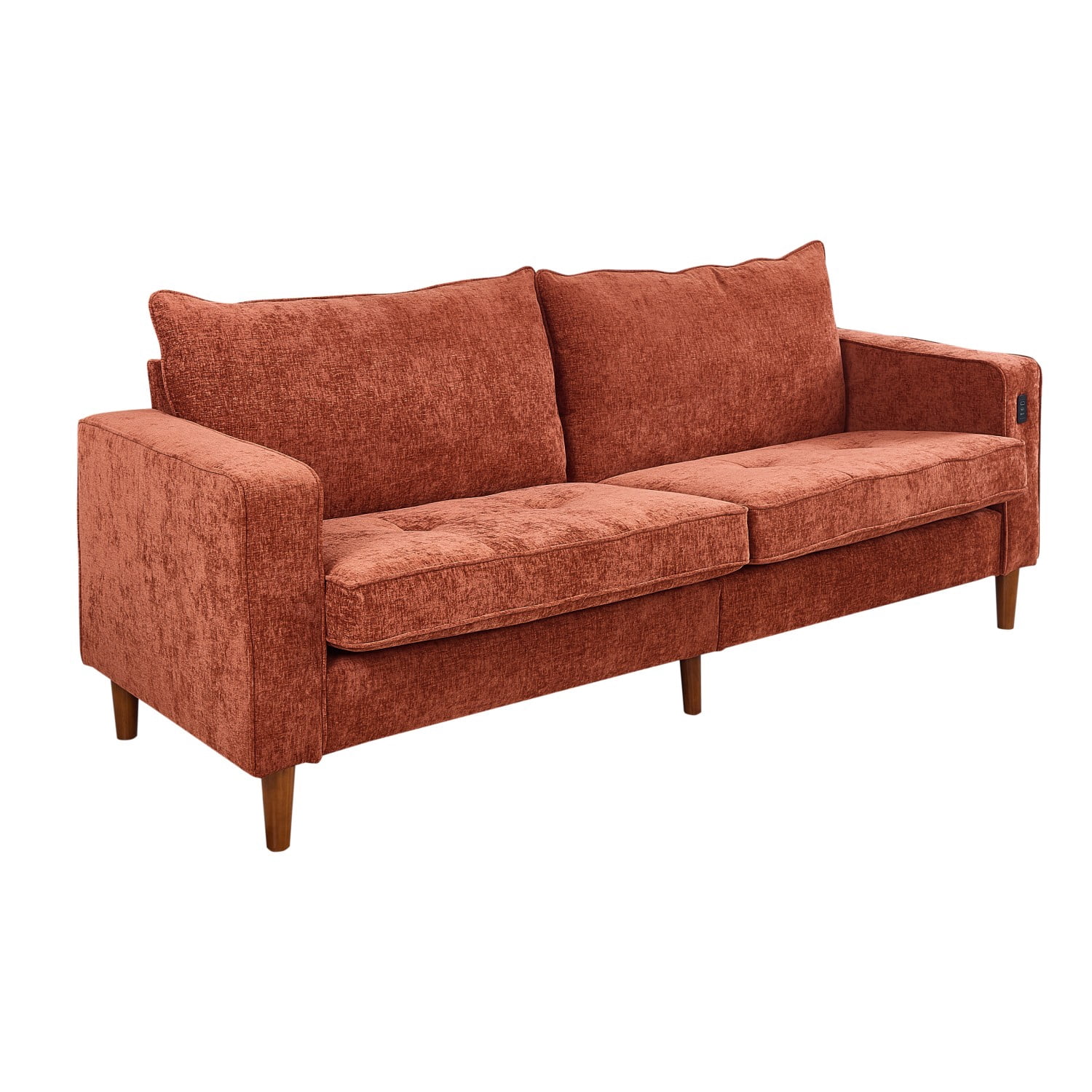 Gewnee Loveseat Sofa, 82.6"Mid Century Modern Couches for Living Room, Small Couches for Small Spaces Love Seat Sofa Couches with Wooden Legs, Bedroom Small Couch