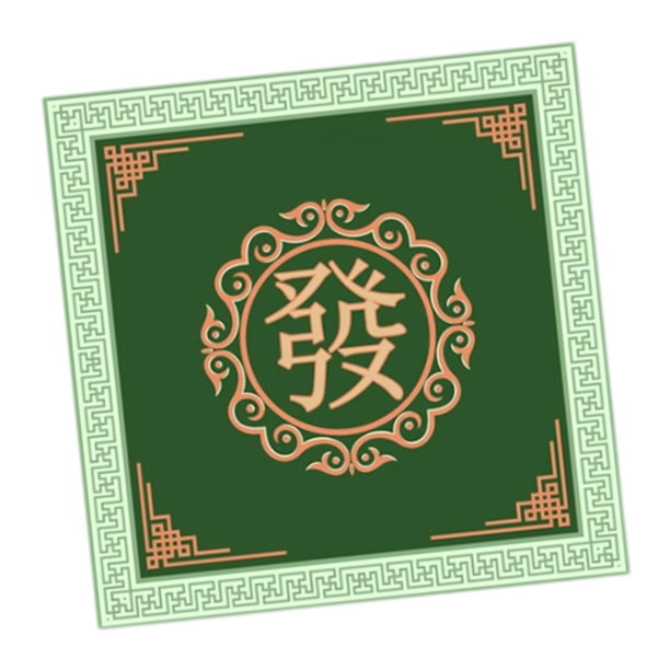 Funda para mesa de juego de Mahjong de 80 x 80 cm, antideslizante, para juego de mesa Mahjong verde un