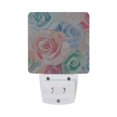thumbnail image 2 of LED Sensor Night Light Dusk to Dawn Auto ON & Off, Plug-in Roses Pattern, 2 of 7