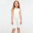 thumbnail image 5 of ATOGUTA Girls Bike Shorts Size 4T-14 Kids Fashion Elastic High Waist Workout Running Shorts with Pockets White, 5 of 7
