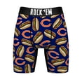 thumbnail image 2 of Men's Rock Em Socks  Navy Chicago Bears Chicago Style Hot Dogs Boxer Briefs, 2 of 4