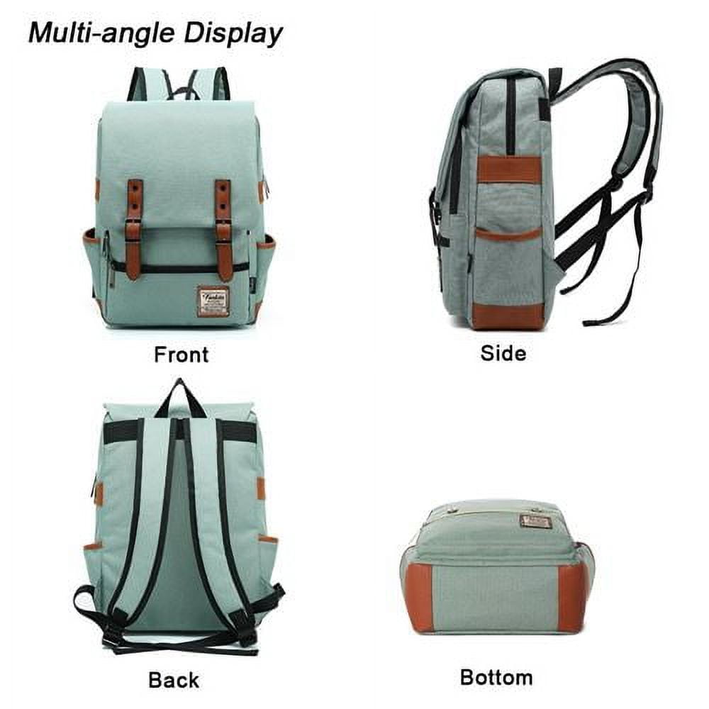 15.6 14 Inch Laptop Backpack Men Women FEWOFJ Laptop Backpack for Leisure Business School Green Walmart