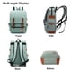 thumbnail image 3 of Mochila para portátil de 15,6/14 pulgadas para hombre y mujer, FEWOFJ, para ocio, negocios y escuela (verde), 3 of 4