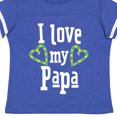 thumbnail image 4 of Inktastic I Love My Papa Hearts Boys or Girls Toddler T-Shirt, 4 of 5