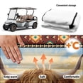 thumbnail image 5 of Uorisanigo Aztec Golf Cart Seat Cover with 4 Pockets Sunflower Highland Cow Golf Cart Seat Towel Blanket Fits for EZGO, Club Car, Yamaha Front Seat Protector, Easy to Install & Clean, 5 of 7