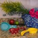 thumbnail image 4 of Porta Cucharas Love & Lemons Polka Dots Porcelana azul Love and Lemons K152001YL, 4 of 4