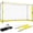 14×7ft Yellow, variant on Portable Soccer Goal, Collapsible Soccer Goal Net Metal Base, Quick Setup Soccer Training Equipment with 1 Carry Bag, 1 Agility Ladder, 4 Ground Nails