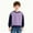 Purple, variant on Kids Fleece Sweatshirt Long Sleeve Round Neck Pullover Tops Soft Warm Casual Sportswear for Girls and Boys Toddler Playwear Everyday Fall and Winter Outfit(Purple,5-6 Years)