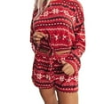 thumbnail image 1 of Ensemble de Pyjamas pour Femmes Noël Manches Longues Vêtements de Nuit Chandail Doux Ensemble de Détente, 1 of 8