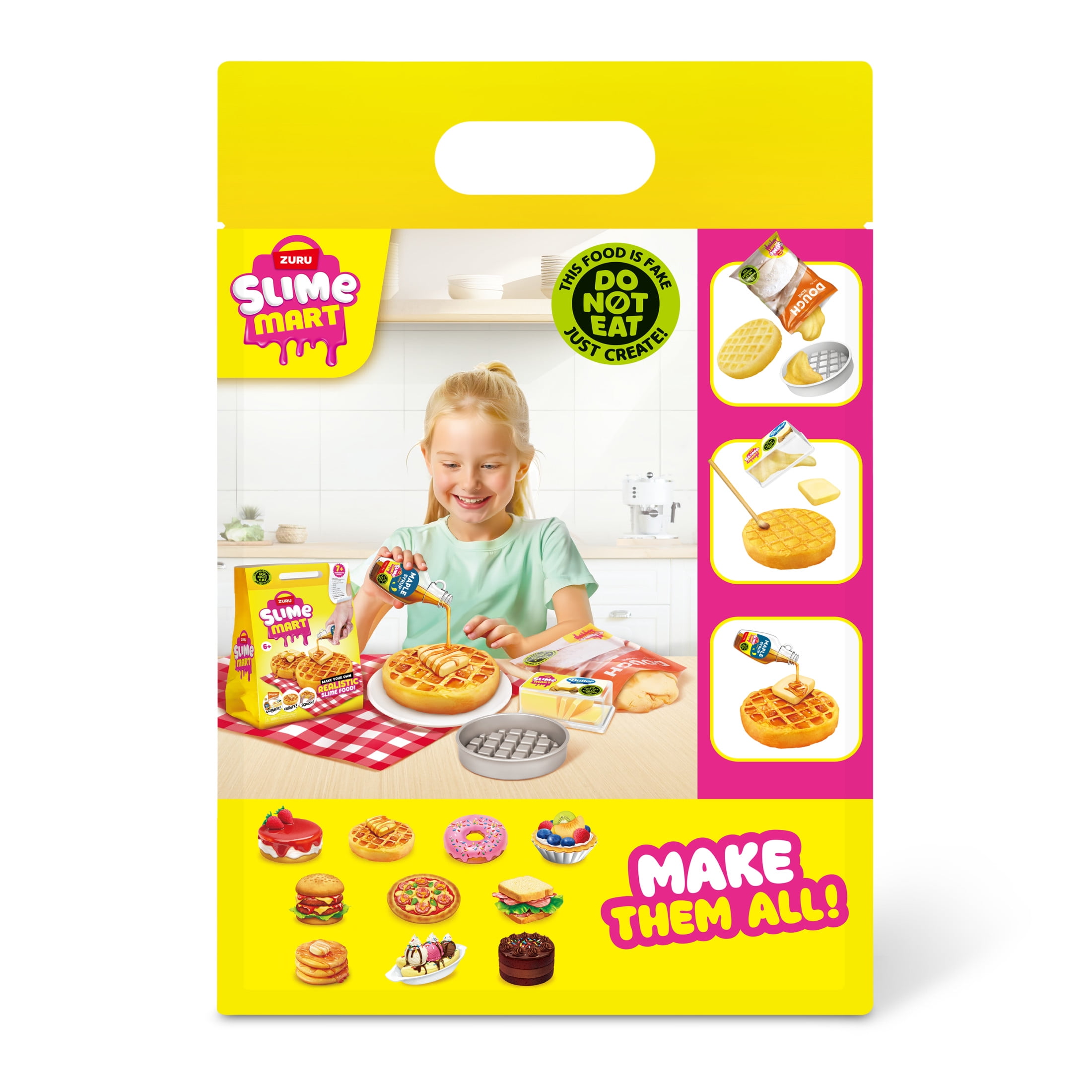 Slime Mart Small Bag Waffles Pretend Play Food Themed DIY Slime Craft Toys by ZURU