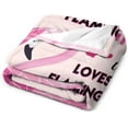 thumbnail image 5 of Just A Girl Who Loves Flamingos Blanket Cute Flamingos Decor Pink Throw Blanket Gifts for Girls Super Warm Soft Plush Lightweight Fleece Flannel Blanket Winter Bedding Blanket for Kids Women 50"x60", 5 of 6